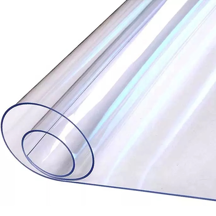 Hoja de plástico transparente de PVC Rollo de vidrio blando